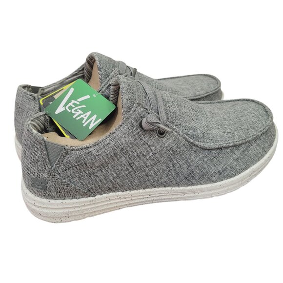 New Men's Skechers XWIDE Slip-ins Relaxed Fit Melson - Chad Grey Casual Shoes - Picture 5 of 8